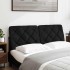 Cabecero de cama acolchado tela negro 140