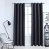 Cortinas opacas con aros de metal 2 piezas antracita 140x245