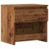Mesita de noche madera contrachapada madera antigua 40x30x39