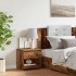 Mesita de noche madera contrachapada madera antigua 40x30x39