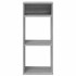 Estantería madera de ingeniería color gris sonoma 34x31x80