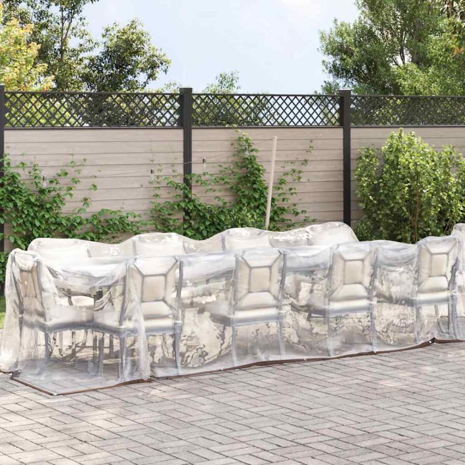 Lona transparente con ojales polietileno 4x5