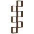Estantes cubo de pared 6 unidades roble marrón 30x15x30