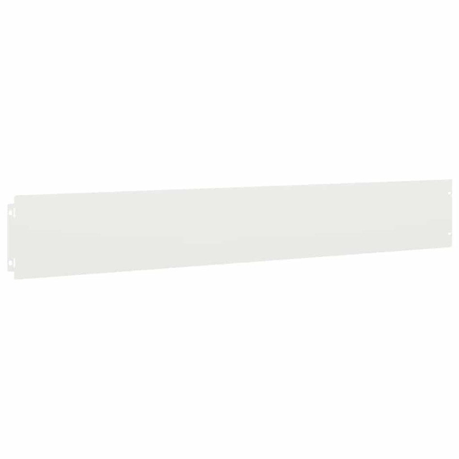 Bordes para césped 10 uds acero laminado frío blanco 15x103