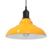 Lámpara colgante regulable altura E27 amarillo brillante Ø 31cm
