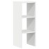 Librería apilable madera contrachapada blanca 30x30x80