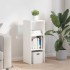 Librería apilable madera contrachapada blanca 30x30x80