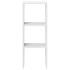 Librería apilable madera contrachapada blanca 30x30x80