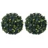 Bolas de boj artificial con luces LED 2 unidades 22