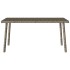 Mesa centro jardín rectangular gris 80x40x37cm ratán