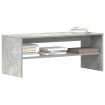 Mueble de TV madera contrachapada gris hormigón 100x40x40 cm