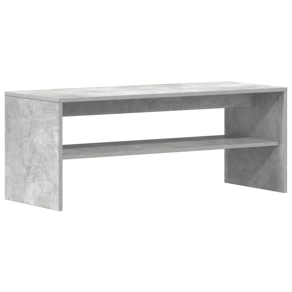 Mueble de TV madera contrachapada gris hormigón 100x40x40