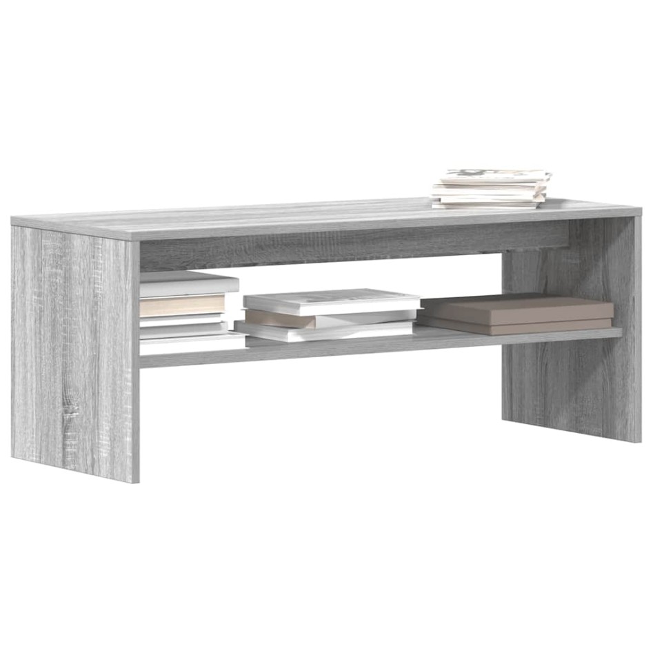 Mueble de TV madera contrachapada gris Sonoma 100x40x40
