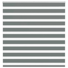 Estor cebra gris oscuro tejido ancho 140,9 cm