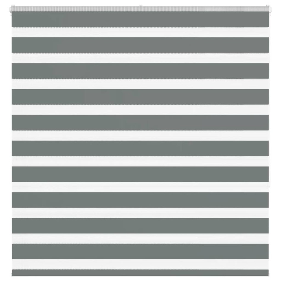 Estor cebra gris oscuro tejido ancho 140,9 cm