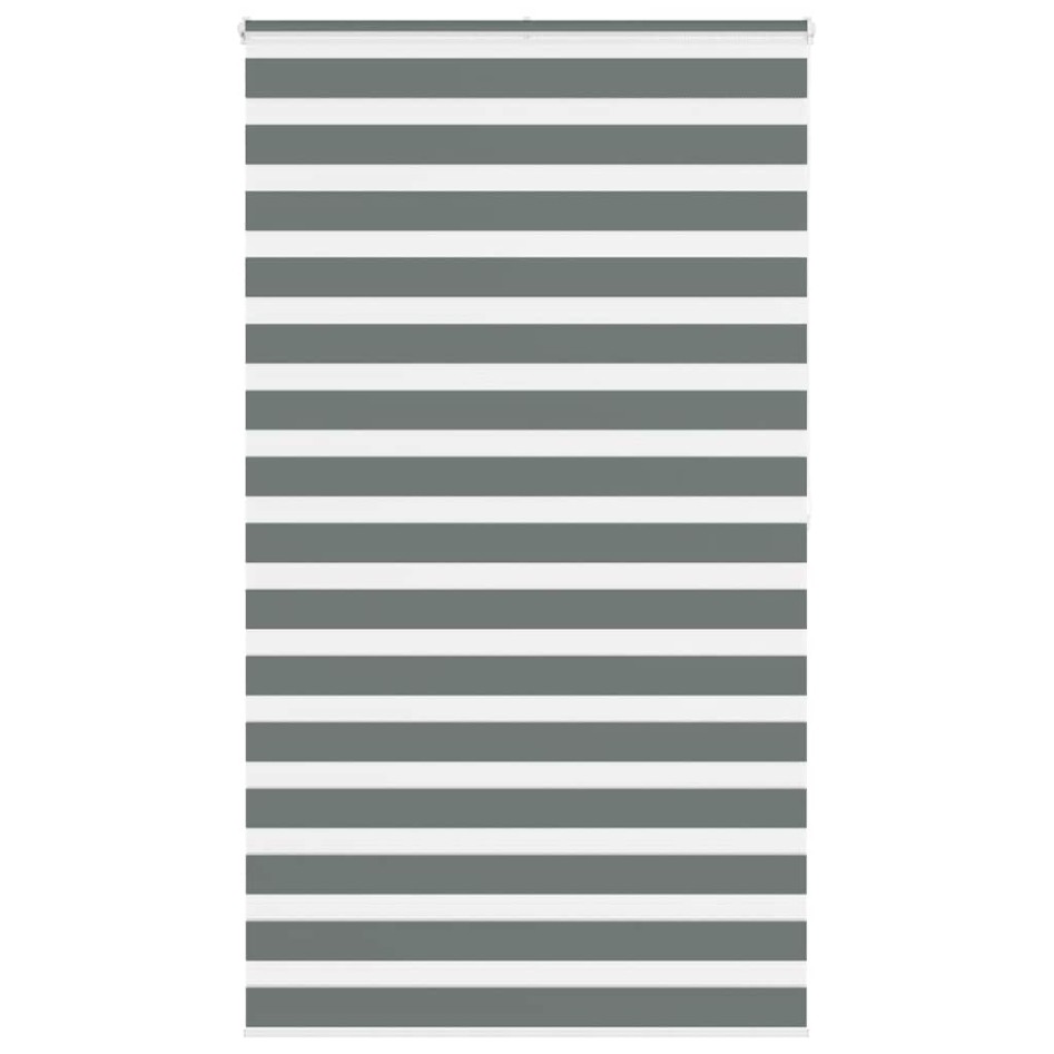 Estor cebra gris oscuro tejido ancho 115,9 cm