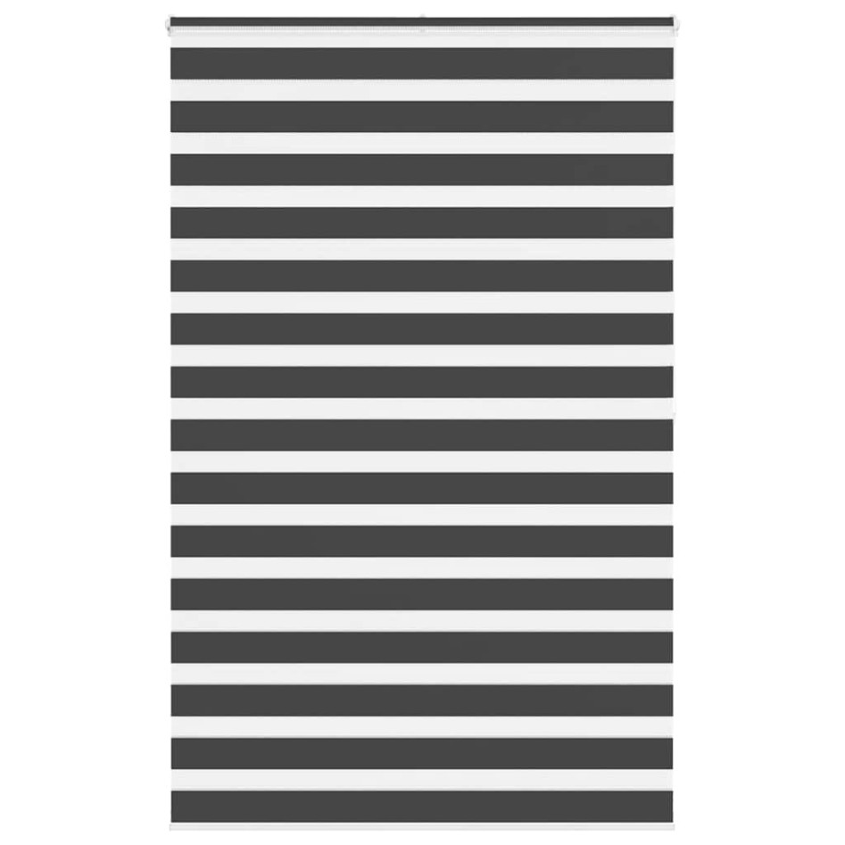 Estor cebra negro 150x200 cm tejido ancho 145,9 cm