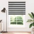 Estor cebra negro 150x200 cm tejido ancho 145,9 cm