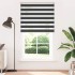 Estor cebra negro 130x200 cm tejido ancho 125,9 cm