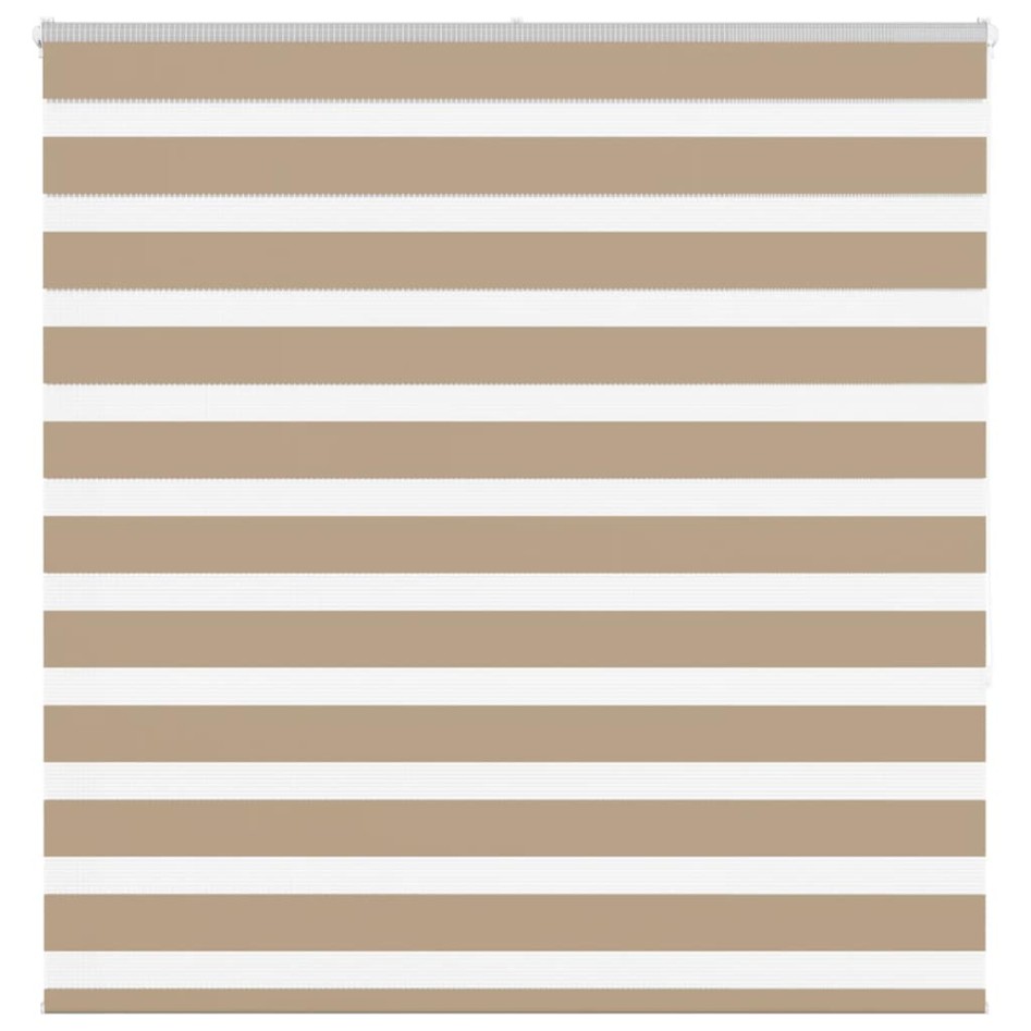 Estor cebra marrón arena tejido ancho 140,9 cm