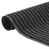 Felpudo a rayas negro y gris 90x150