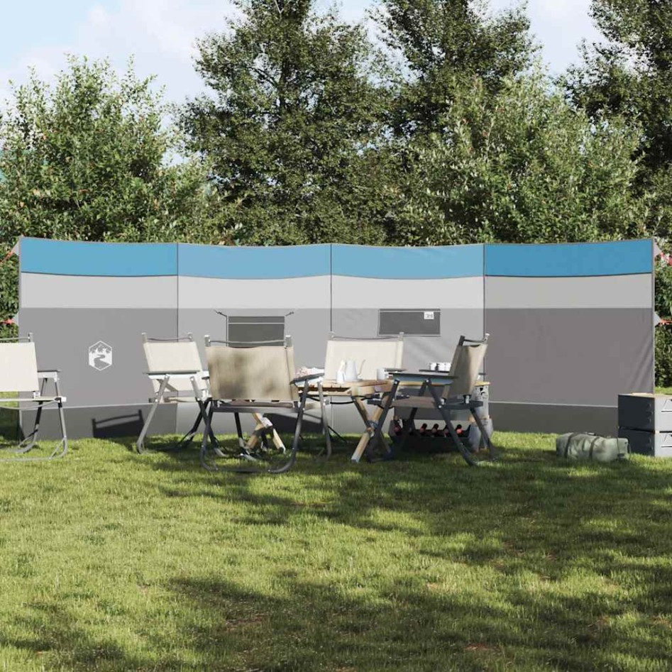 Cortaviento de camping impermeable azul 510x153