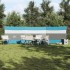 Cortaviento de camping impermeable azul 508x130
