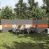 Cortaviento de camping impermeable gris naranja 490x123