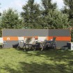 Cortaviento de camping impermeable gris naranja 490x123 cm