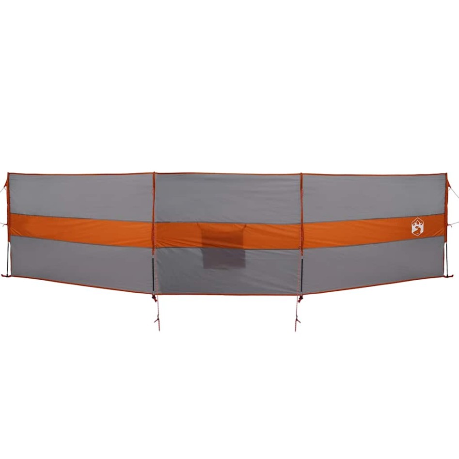 Cortaviento de camping impermeable gris naranja 490x123