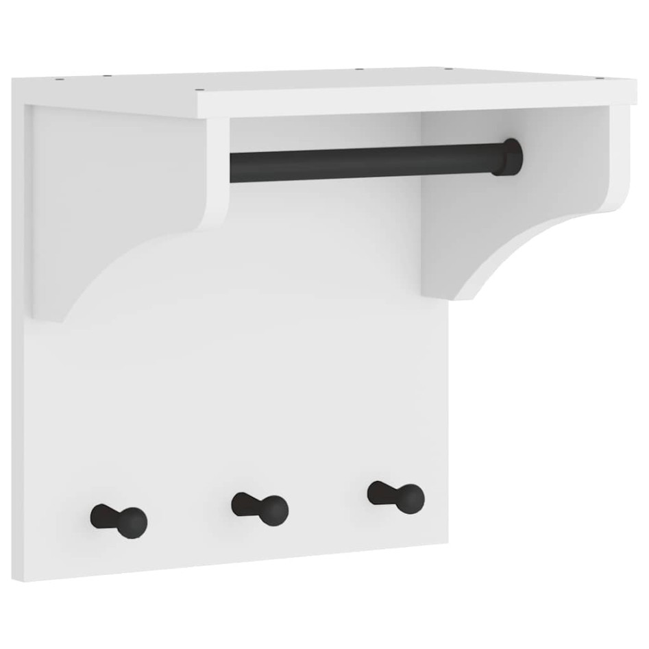 Perchero de pared SANDNES madera maciza pino blanco