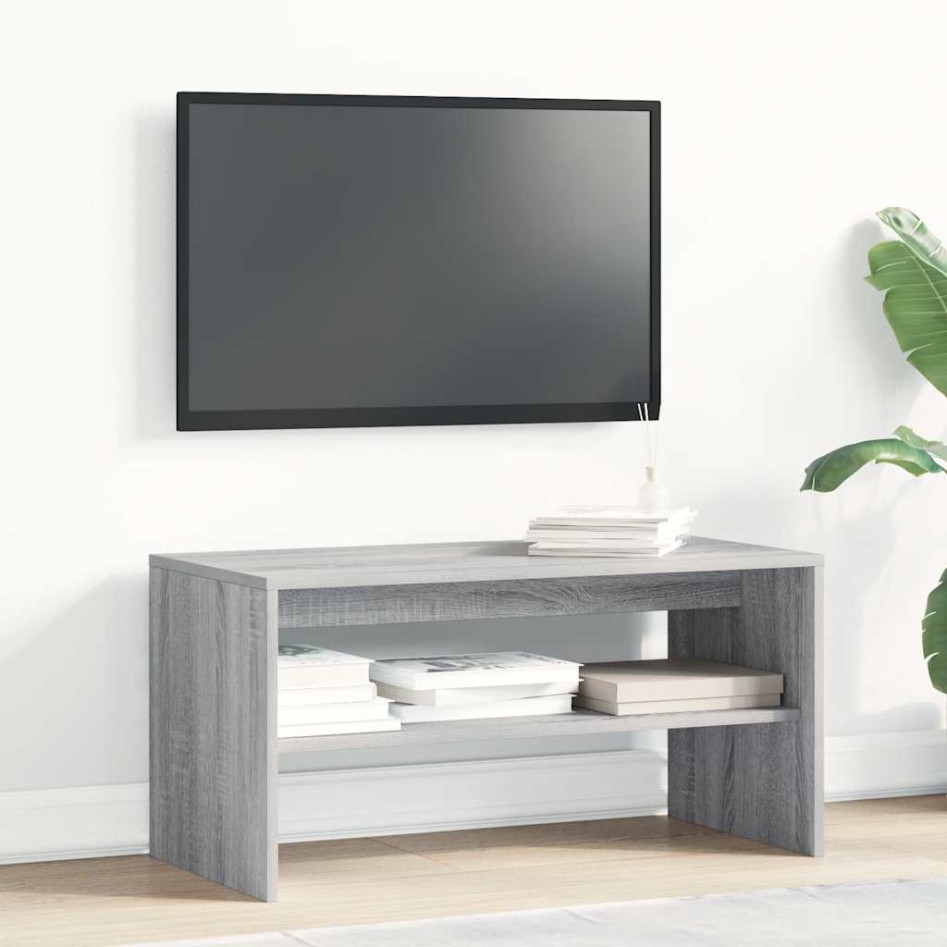 Mueble de TV madera de ingeniería gris Sonoma 80x40x40