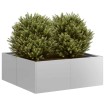 Jardinera 80x80x30 cm de acero galvanizado