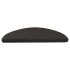 Alfombrilla autoadhesiva escalera 20 uds negro 65x22,5x3,5