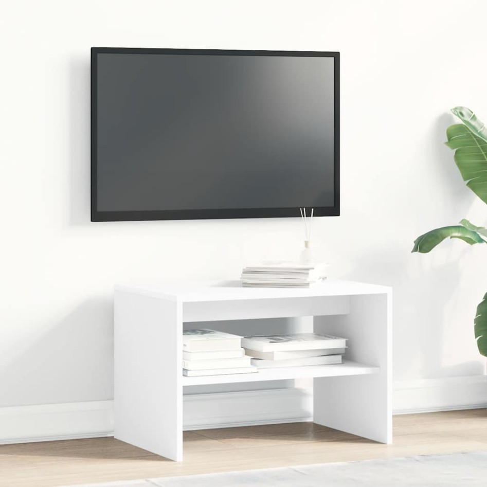Mueble para TV madera contrachapada blanco 60x40x40