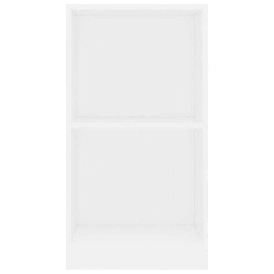 Estantería de madera de ingeniería blanca 40x24x75