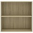 Estantería de madera de ingeniería roble Sonoma 80x30x76,5