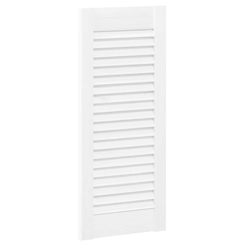 Puerta de armario de lamas 2 uds blanco 69x29,5