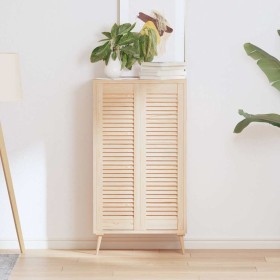 Puerta de armario de lamas 2 uds 99x29,5 cm madera de