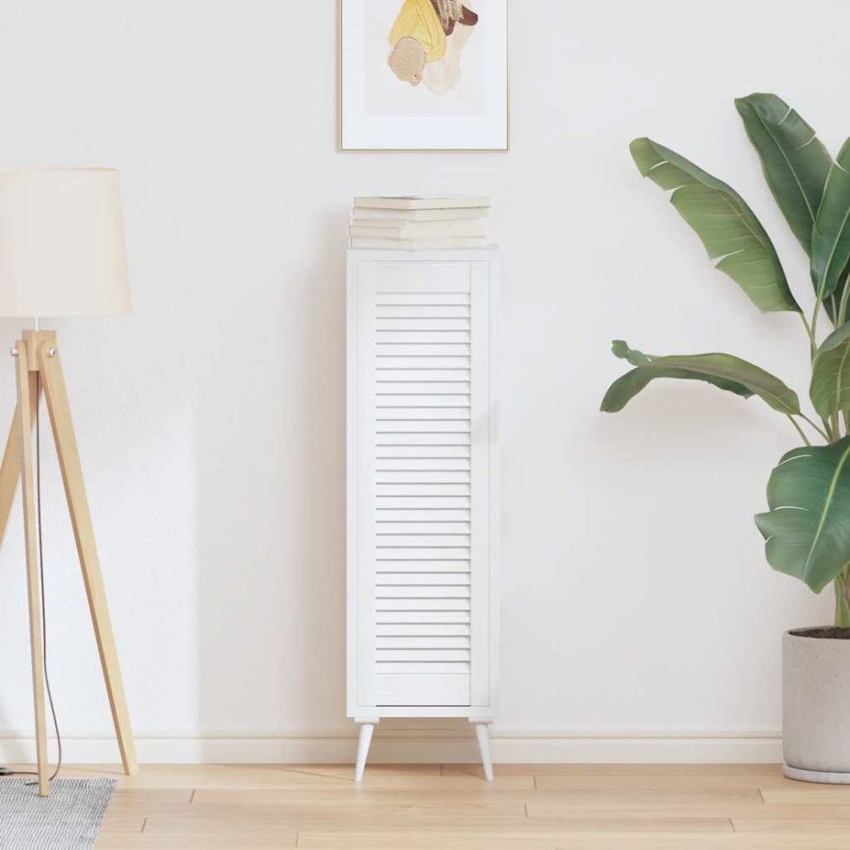 Puerta de armario de lamas blanco 99x29,5