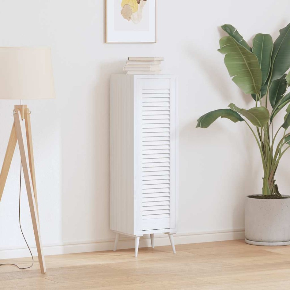 Puerta de armario de lamas blanco 99x29,5