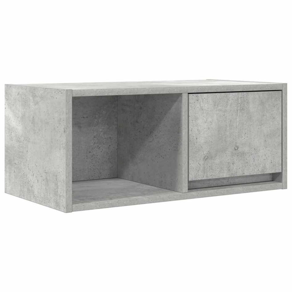 Mueble de TV madera de ingeniería gris hormigón 60x31x25,5