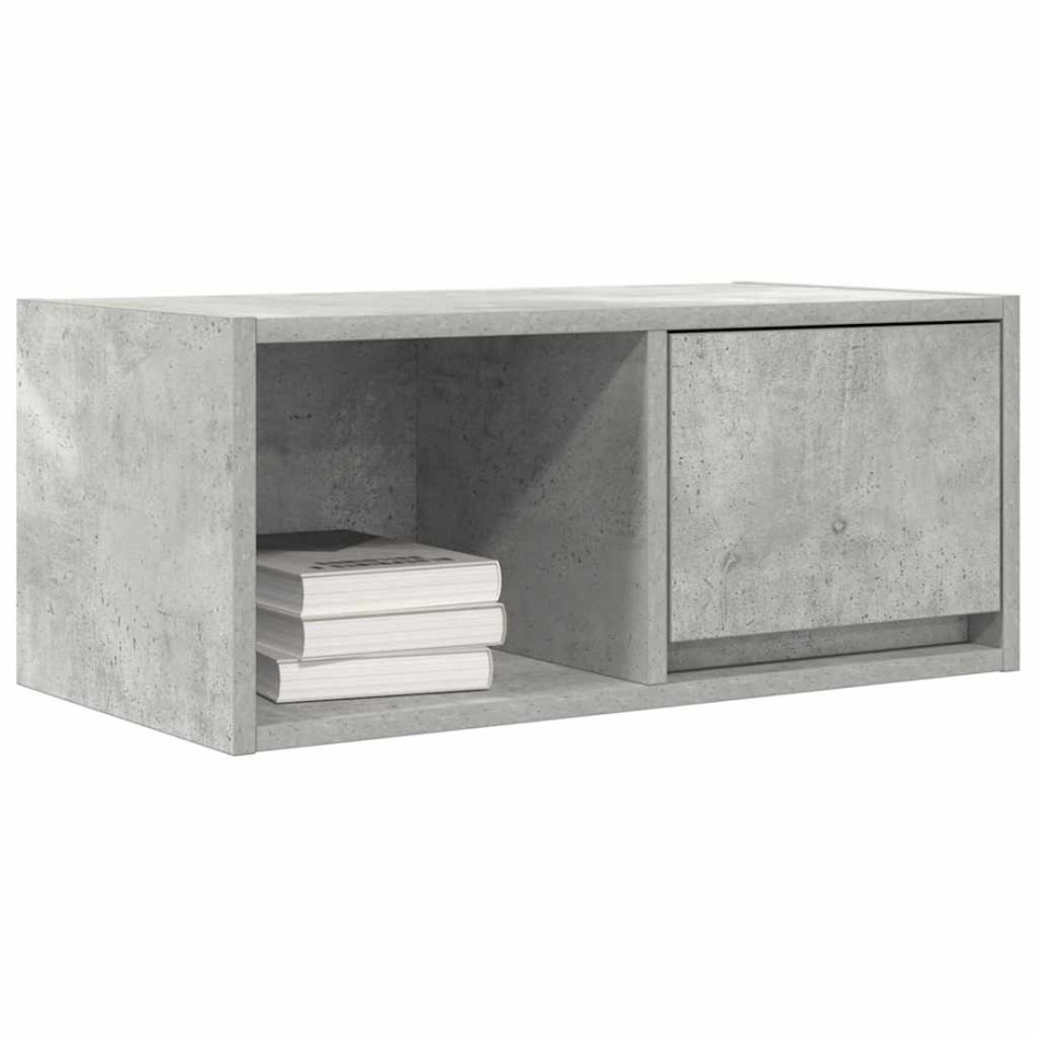 Mueble de TV madera de ingeniería gris hormigón 60x31x25,5