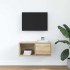 Mueble para TV madera contrachapada roble ahumado 60x31x25,5
