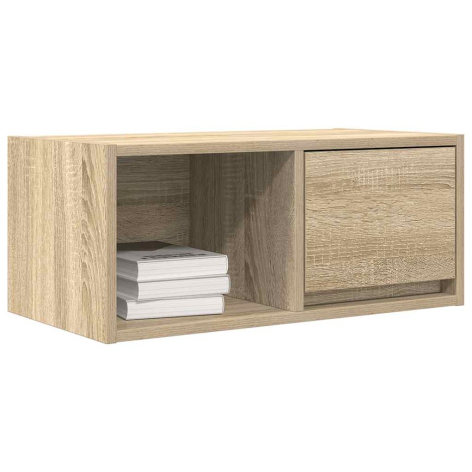 Mueble para TV madera contrachapada roble ahumado 60x31x25,5