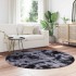 Alfombra de pelo largo NAVARRA gris oscuro 160x160 cm