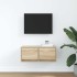 Mueble para TV madera contrachapada roble ahumado 60x31x25,5