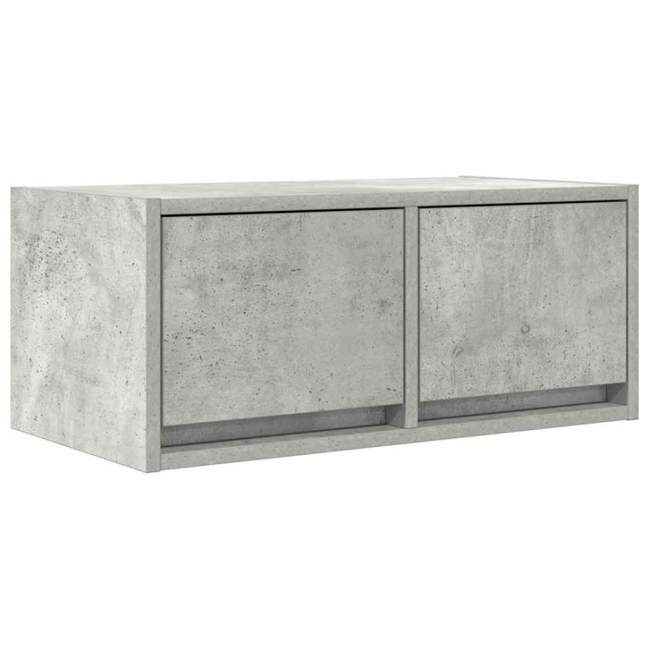 Mueble de TV madera de ingeniería gris hormigón 60x31x25,5