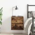 Mesilla de noche de pared roble ahumado 38x34x40