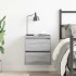 Mesilla de noche de pared gris Sonoma 38x34x40